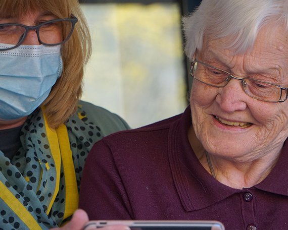 carer with resident